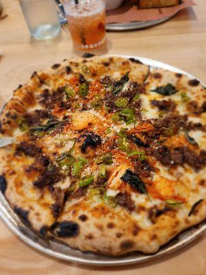 Korean short rib pizza