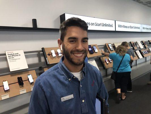 This is Ryan, and he's Verizon's greatest customer service rep. Thanks Ryan for pairing my daughters Apple Watch