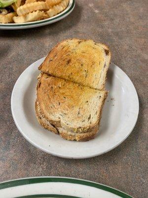 Rye bread with butter