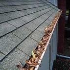 Fall gutter cleaning is required