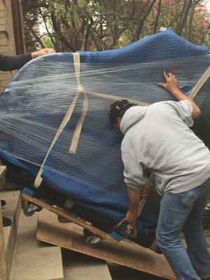 Moving a Grand Piano along with an entire home headed to Texas!