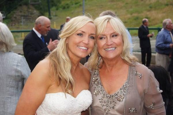 The bride and her Mom