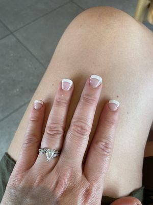 French manicure , acrylic and gel!