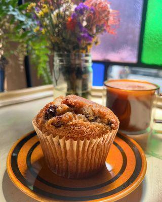 Banana Chocolate Muffin & Banana Nut Latte