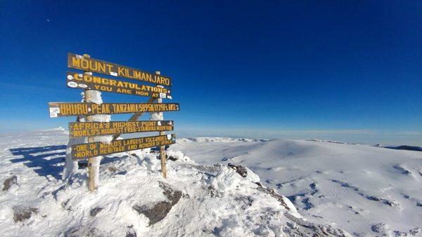 We made it! Couldn't ask for a more perfect day on the mountain!