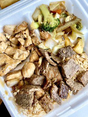 Hibachi Chicken and Steak Combo