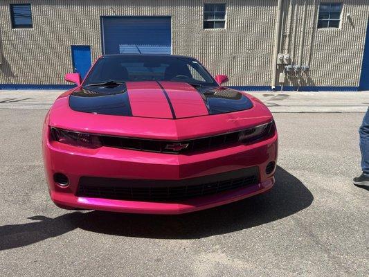 Wrapped Camaro.  Turned out better than I ever expected