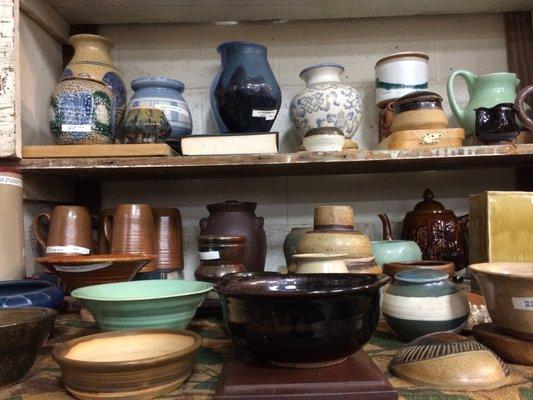 Check out our vast pottery collections throughout the store (including Sand Mountain pottery)