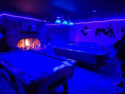 - pool tables
- seasonal fireplace