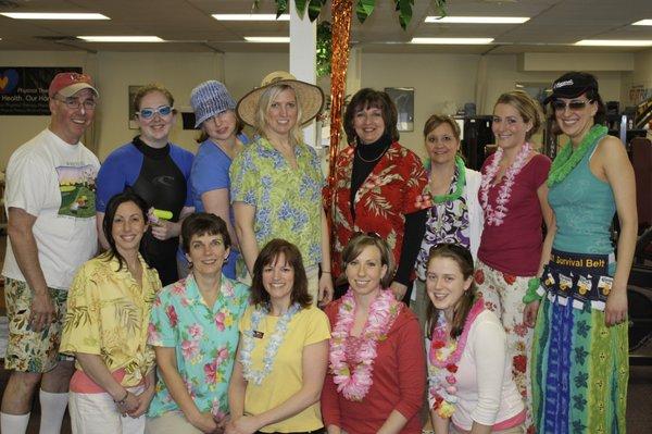 Hawaiian day on a cold winter day