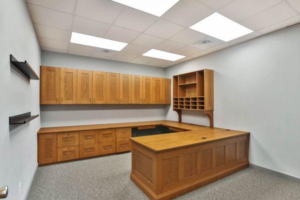 Executive Office 13' X 15' with custom built-in furniture