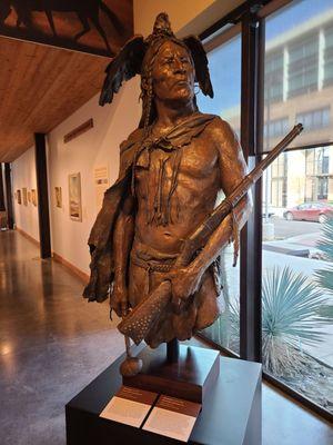 bronze of Crazy Horse at the Museum of the West