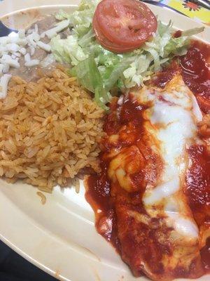 Cheese enchiladas