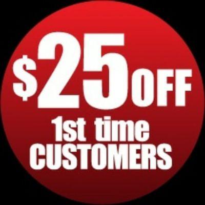 $25 Off First Time Customers