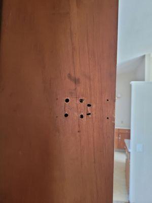 Interior door damage