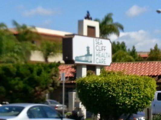 Sign next to the facility.