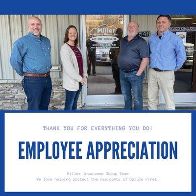 We appreciate our customers AND our employees!