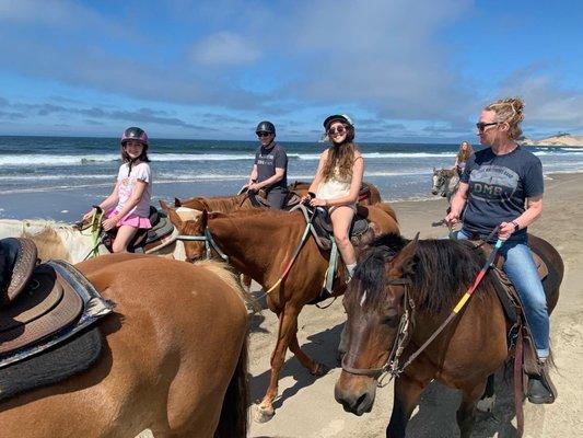 Riding on the beach :)