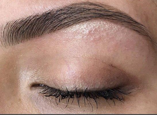 Eyebrow wax and tint