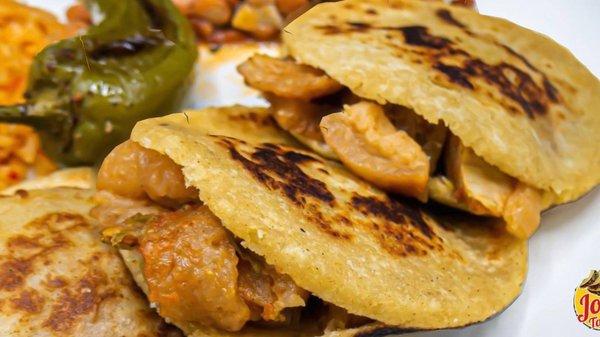 Gorditas de Chicharron (meat filling is your choice)