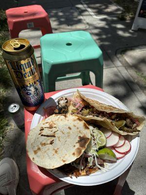 Taco yaqui, chorreada