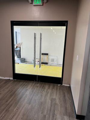 Recent interior glass door install.