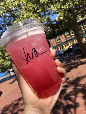 Summer special - hibiscus strawberry lemonade