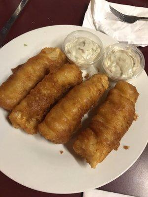 Beer batter cod. Yum!!