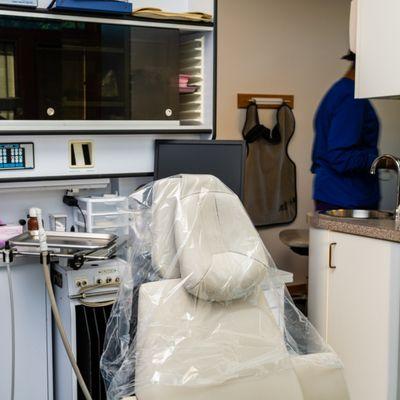 Modern equipment in the operatory at Grand Haven Dental