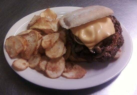 Mushroom Bacon burger