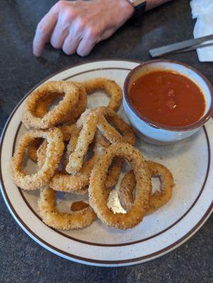 Calamari that look like onion rings