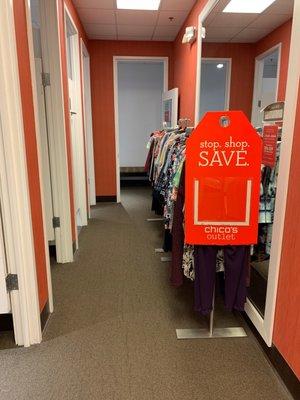 Don't miss the sales hidden by dressing rooms