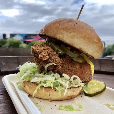 Good Ol' Boy duke's mayonnaise, pickles, pickled jalapeno, iceberg lettuce (Regular)  (We ordered without Mayo)