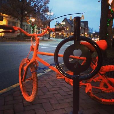 What's the deal with all the orange bikes??!