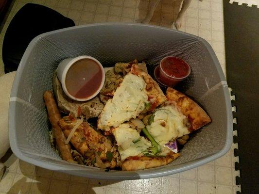 Joe & Mimas pizza was so disgusting, we couldn't even eat it, it went in the trash.  $45 wasted!