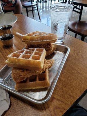 Chicken & waffle sliders