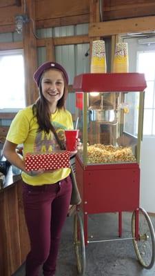 Your smiles...bring us smiles :) Enjoying some caramel apple cupcakes and an apple cider slushie to go!