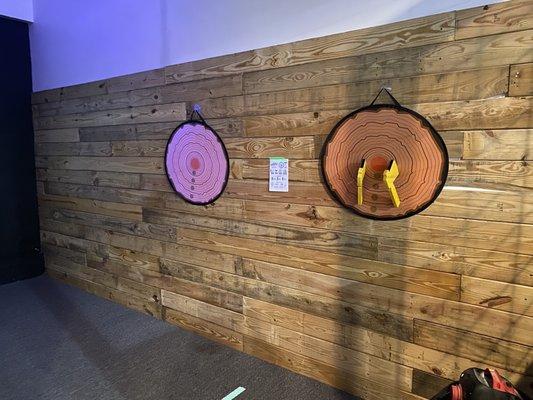 Kids axe throwing, free for all kids to use