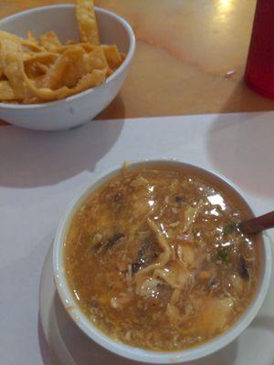 Delicious hot and sour soup!