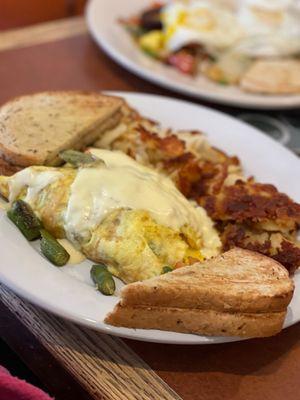 Asparagus omelette