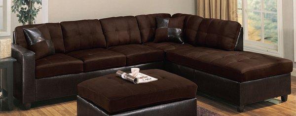 best chocolate reversible sectional only $499