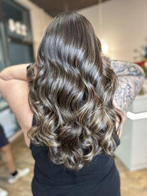 Honey caramel balayage