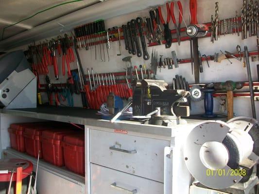 More tools and inventory. Being prepared allows us to give our full attention to the details and superior results.