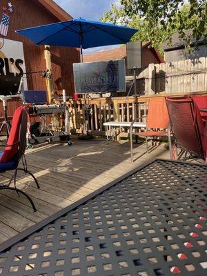 Patio Ready for Karaoke