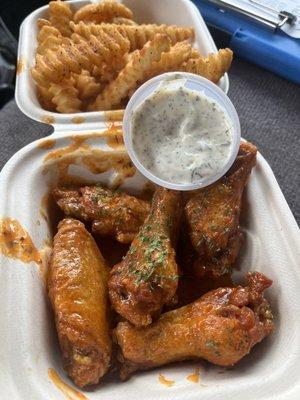 Hot Rod Honey sauce bone-in wings