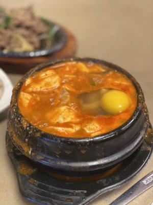 40. Bulgogi and Tofu Soup Combo