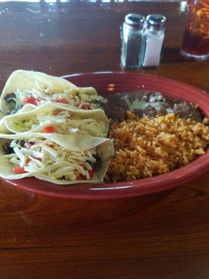 Carne Asada tacos for lunch.