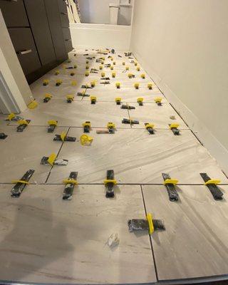 Bathroom floor tile