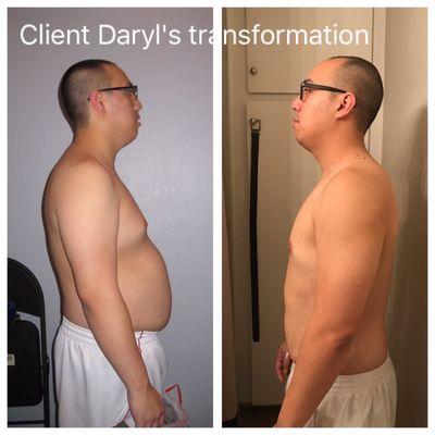 Client Daryl's 3 months transformation!