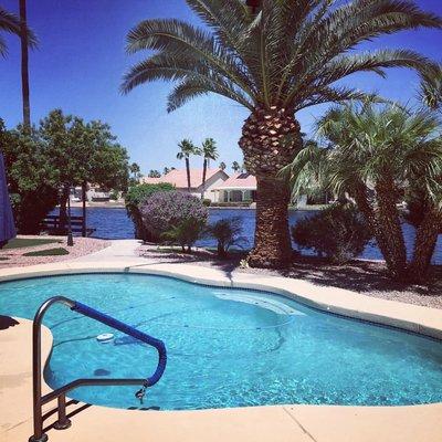 Beautiful pool in the Garden lakes Community.